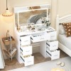 Yamissi New Vanity Table Set Makeup Bedroom Dressing Lighted LED