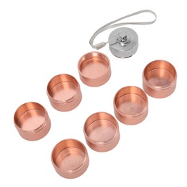 Pastilleros Semanales, Pastillero Bonitos Grande, Pastillero Portatil, Metal Weekly Travel Organizer, 7 Días Tabletas de Aleación de Aluminio con Oro Rosa de Cordones