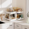 APRTAT 2 Pack Under Sink Organizer, Bamboo Wooden 2-Tier Pull-Out