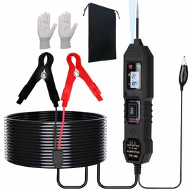 Automotive Car Circuit Tester 6-48V DC Car Power Circuit Probe with Digital Voltage Display and LED Light Multi Function Tester with Lighting for Motor Clamp Checking Voltage Testing