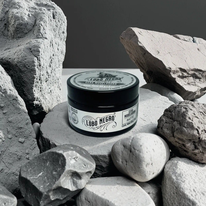 Cera Efecto Mate Cabello, Barba Y Bigote 85g Lobo Negro