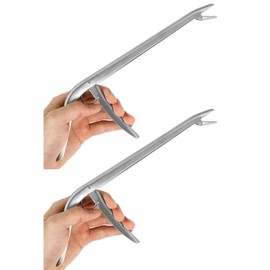 Roczential 2 Pcs Fish Hook Remover, Stainless Steel Fishing Hook Remover Tool Metal Fish Hook Extractor Multifunctional Fish Hook Separator Dehooker Tools for Fishing（11.42 Inch ）