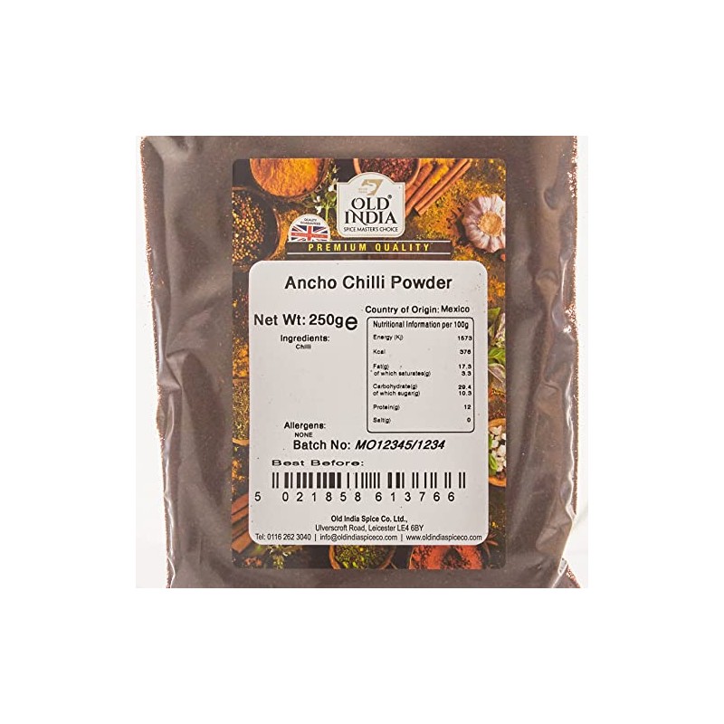 Old India Ancho Chilli Powder 250g