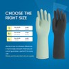 Petacffe Rubber Dishwashing Gloves for Kitchen 4 Pairs Cleaning Household