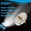 HQRP Flashlight Kit: Glass Lens and 3W LED Bulb Bi-Pin