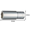 Tone Deep Socket (6 Angle) 4S-22L Drive Angle 0.5 inch