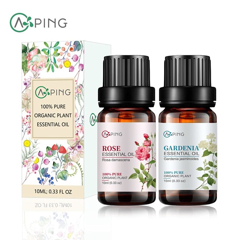 Rose & Gardenia Essential Oils - 100% Pure Organic Natural