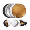 60cm Portable 5-in-1 Collapsible Light Reflector Studio Photography Multi Round