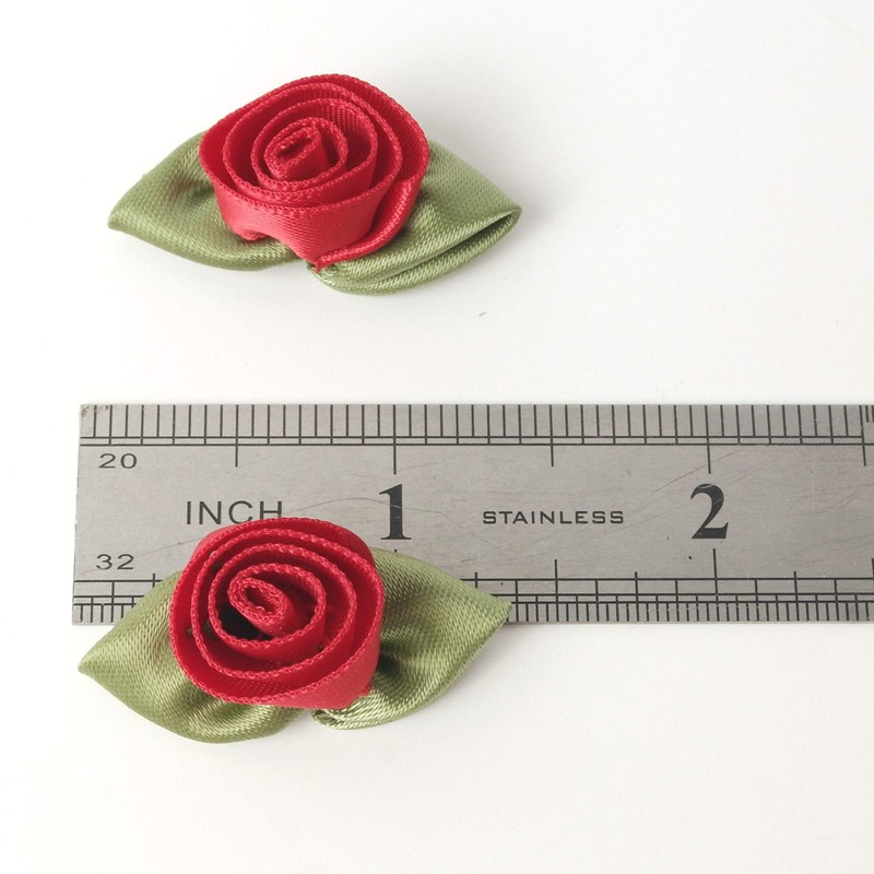 Micomon Mini Ribbon Bows for Crafts Mini Roses Ribbon Flowers
