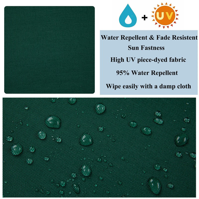 FUNHOME 2 Pack Outdoor Cushion Covers 24" x 24" x