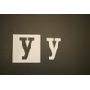 Lower Case Letter Y Reusable Mylar Stencil - Art Supplies