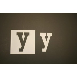 Lower Case Letter Y Reusable Mylar Stencil - Art Supplies DIY Crafts Scrapbooking Painting 16"