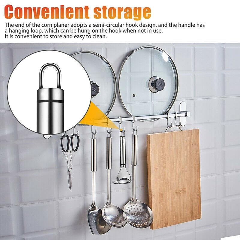 AIMALL One-Step Corn Peeler Thresher Tools Kitchen Cob Kerneler Cutter