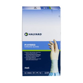 HALYARD Surgical Gloves Sterile Polyisoprene/Neoprene Hybrid Individually Wrapped Pairs Powder Free Medical Disposable Gloves, 8.2 mil, Size 9 XL, White, SGL94090 (Box of 50 Pairs - 100 Total)