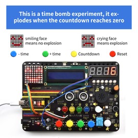 KEYESTUDIO Inventor Starter Kit for Arduino Nano(with Nano), Hardware Comes Pre-Connected, Easy to Get Started Coding and Electronics, 15 Modules, 30 Projects