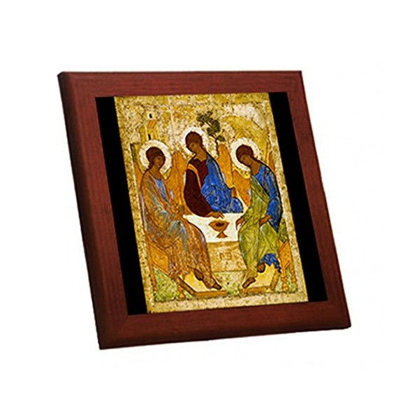 andorei・ruburyohu "Holy Trinity" Wood Frame with Photo Tiles * of the World Masterpiece Series)