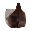 Tuscany Leather Mens Wash Bag – Dark Brown