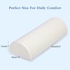 Shinnwa Knee Pillow for Back Sleeping, Half Moon Bolster Pillow