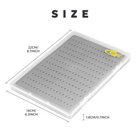 SF Collection Fly Boxes A5 Large Capacity Fly Fishing Box Clear Lid Triangle Foam Flies Box 2PCS