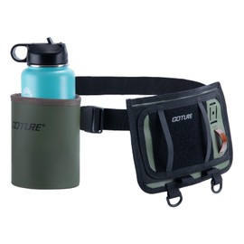 Goture Fly Fishing Flies Storage Patch for Waders, Wading Belts for Surf Casting, Portable Fly Fishing Waist Bag, Water Bottle Carrier Bag, Chest Wader Accessories