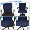 Tallew 4 Pcs Office Chair Covers Set Computer Universal Protective