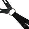 Boston Leather Leather Reflective Loop End Fireman Work Suspenders, Black