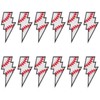 lasuroa 12pcs Lightning Baseball Iron on Patches, Baseball Patches Sports