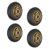 4 Pcs Trolley Wheel Rubber Silent Operation Universal Hand Pull