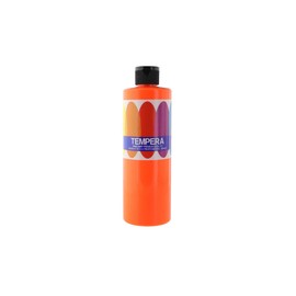 PRO ART Liquid Tempera Paint, 16 fl. oz. (473 ml), Fluorescent Orange