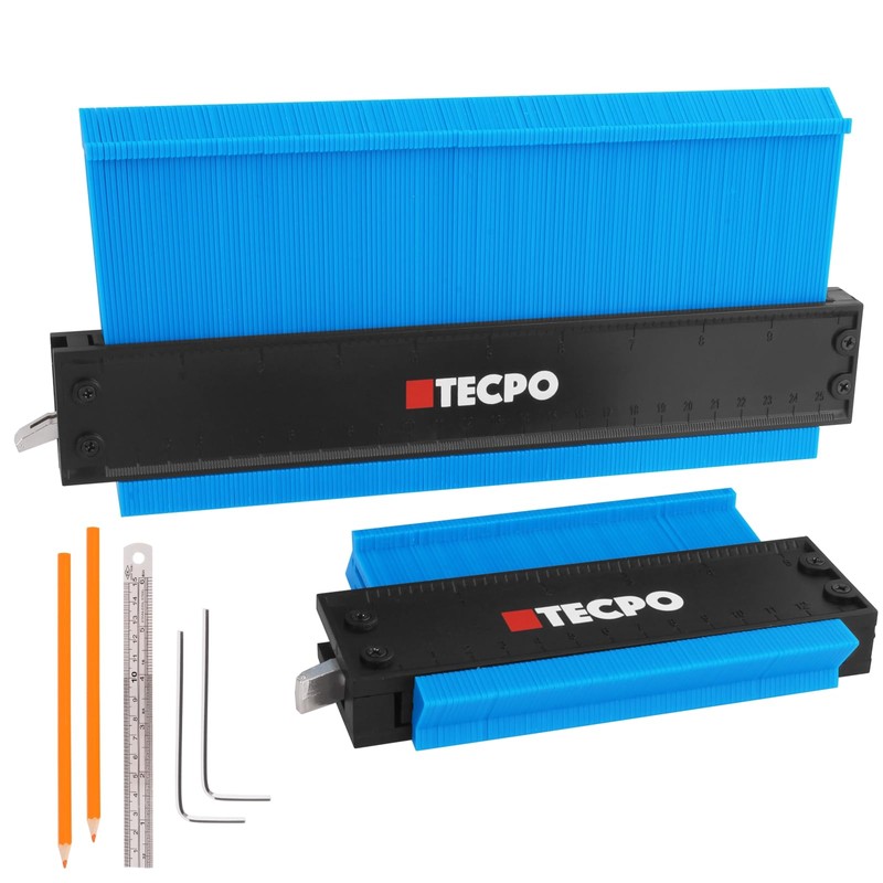 TECPO 2 x Contour Gauge 150 and 250 mm Measuring