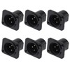 Greluma 6 PCS XLR Male 3 Pin Panel Jack XLR