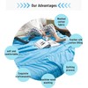 Twshiny Cooling Blanket for Night Sweats, 140x200cm Breathable Lightweight Blanket