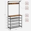 VASAGLE Hall Tree with Shoe Bench, Coat Rack Shoe Bench,