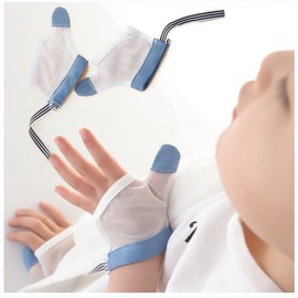 Baby Finger Sucking Prevention Finger Sucking Orthodontic Baby Teething Gloves Newborn Thumb Sucking Breathable Teething Teething Finger Sucking (Adjustable) 1-3 Years Old 2 Pack (M)