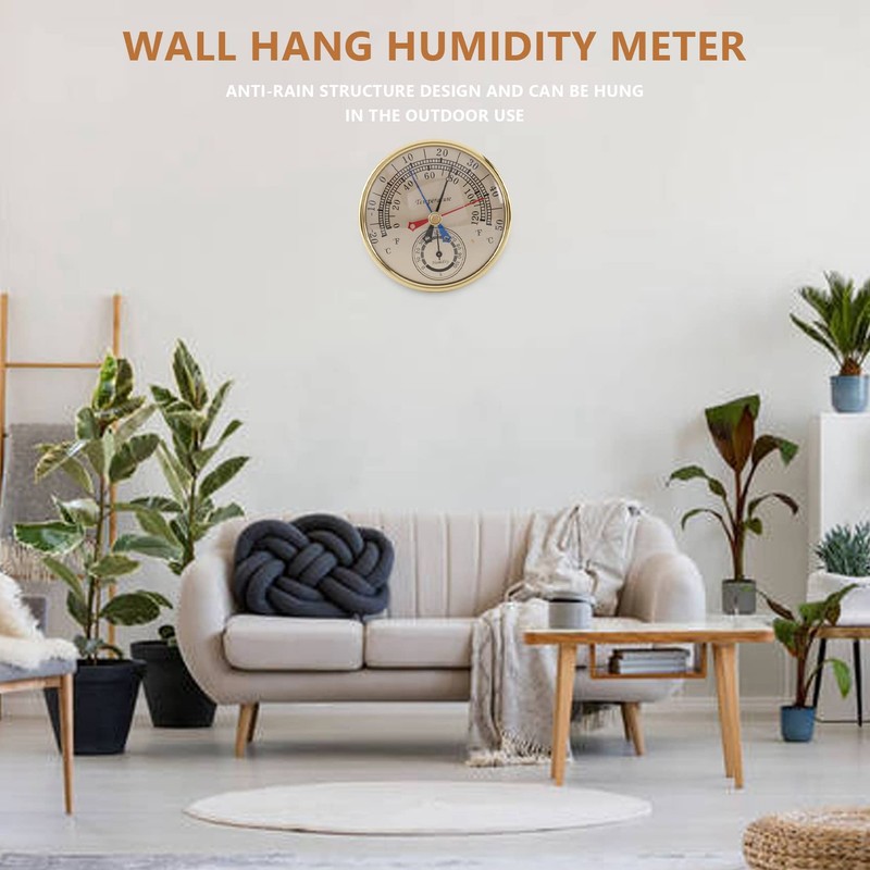 5inch Min Max Thermometer Hygrometer Wall Mount Wall Hang Analog