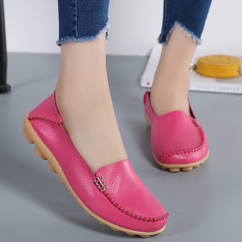 VenusCelia Mocasín plano natural cómodo para caminar para mujer, Azul