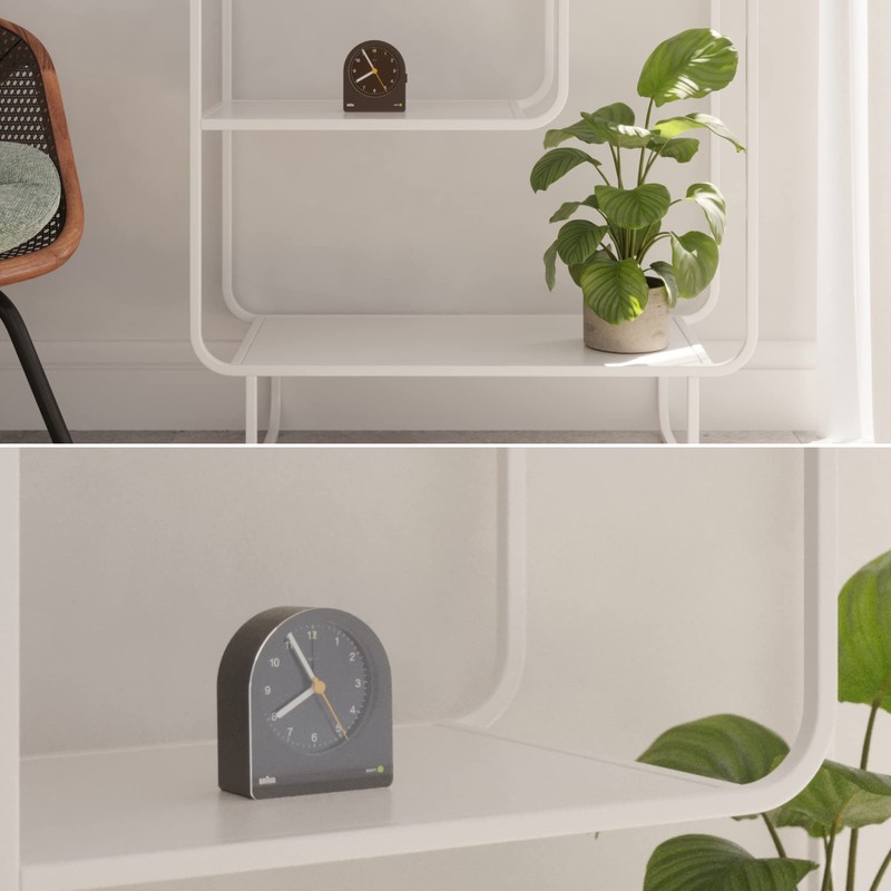 Braun Classic Analogue Alarm Clock with Snooze and Continuous Backlight,