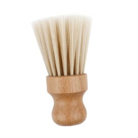 Baluue Neck Duster Brush with Wooden Handle Professional Hair Cutting Cleaning Hairbrush for Precision Cleaning Quick Hair Cleanup for Barbers Household Use