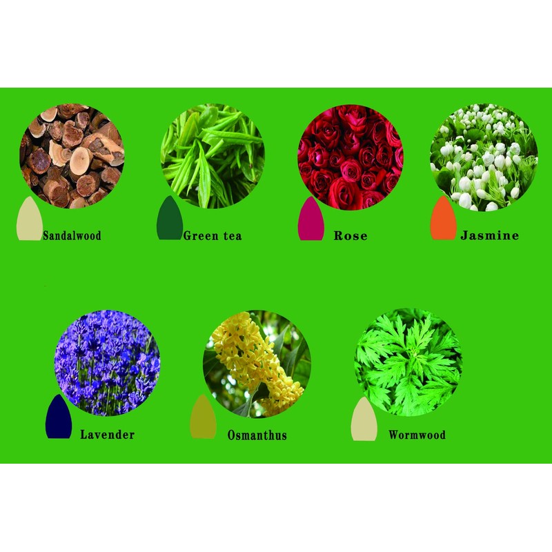 170 Pcs Backflow Incense Cones, 7 Mixed Natural Scents Waterfall