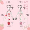 JOYSTOR Cute Strawberry Keychain,Y2K Accessories, Kawaii beaded Bag Charms for