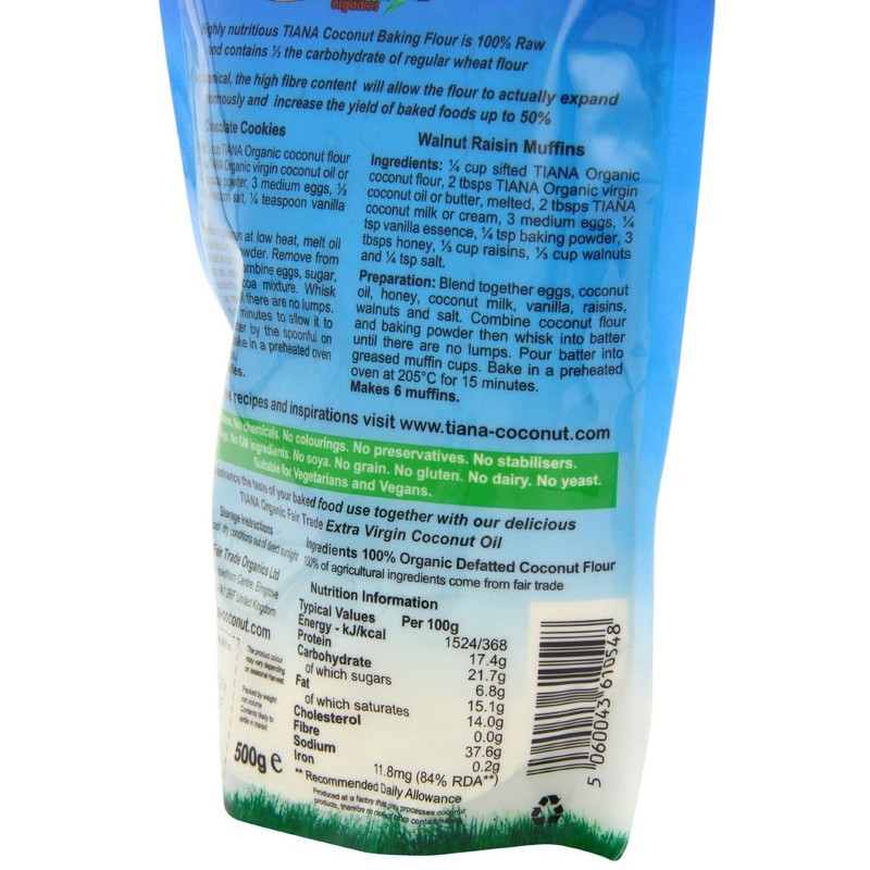 (Pack Of 6) - Organic Pure Coconut Flour - Gluten