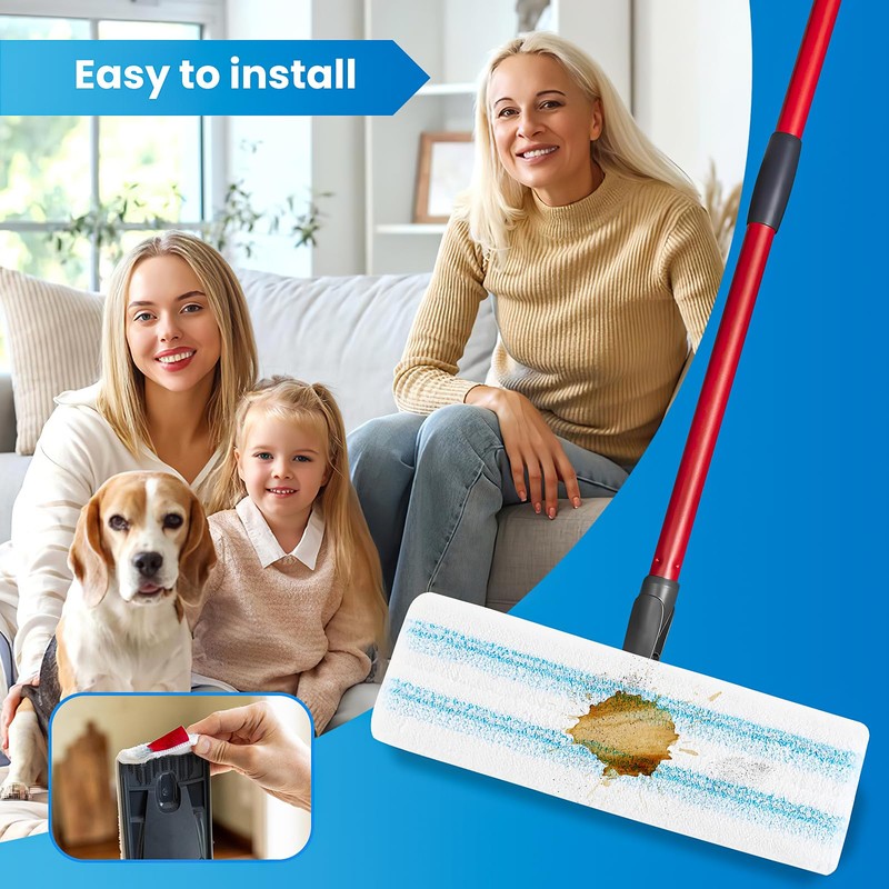 8 Pack Microfiber Mop Pad for O-Cedar H2prO Flat Mop