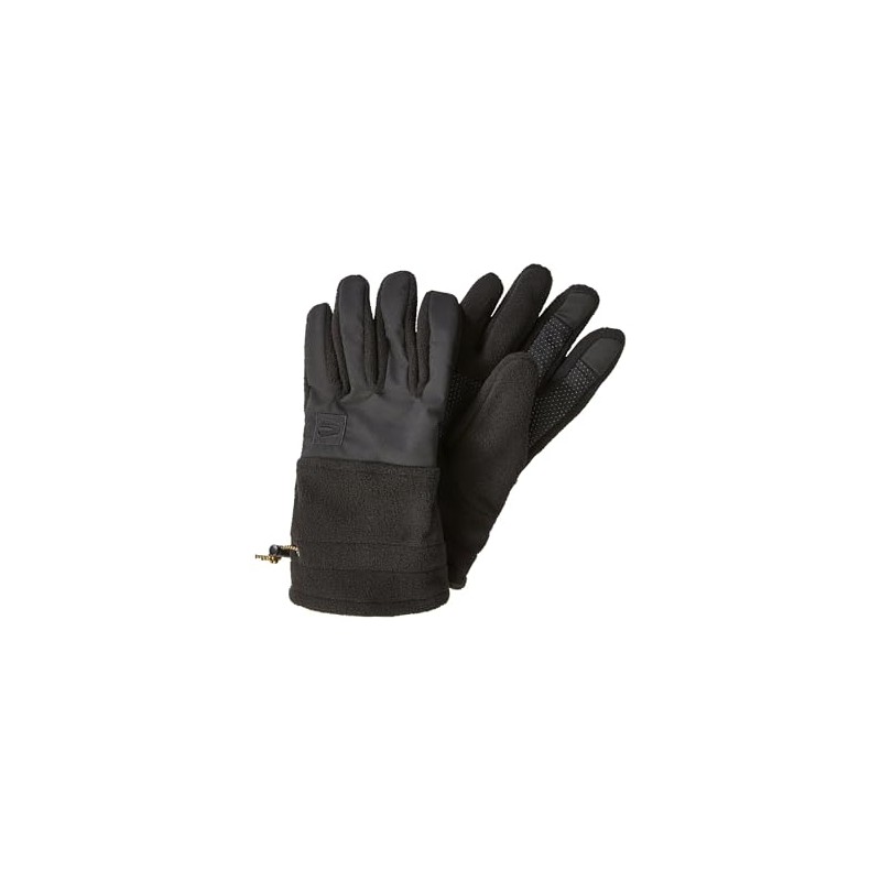 camel active Men's Sporty Fleece Gloves with Touchscreen Function, black