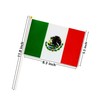 50 Pack Mexico Mexican on Stick Flags,Small Mini Hand Held