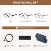 LKEYE Reading Glasses Women Men Anti Glare Blue Light Blocking