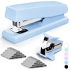 Blue Office Stapler, 25 Sheet Capacity with 2000 Staples and
