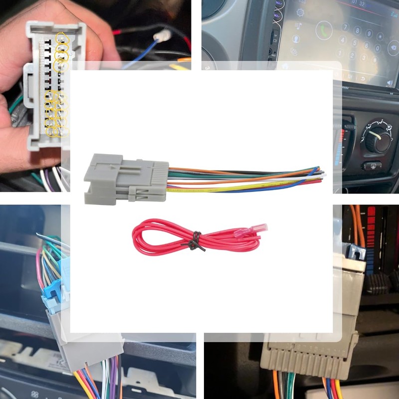 2024 Upgraded Wiring Harness Stereo Radio Wire Cable Connector Adapter