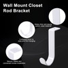 OwnMy 2PCS Closet Rod Brackets Heavy Duty 1 Inch to
