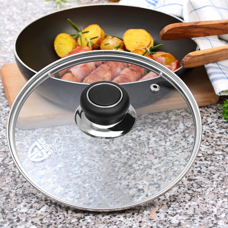 GRÄWE® Glass Lid 28 cm with Stainless Steel rim