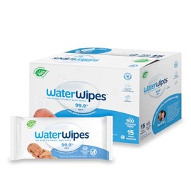 WATERWIPES, Toallitas Húmedas Originales para Bebés, Limpieza y Comodidad, Hipoalergénicas, 15 Paquetes Incluidos